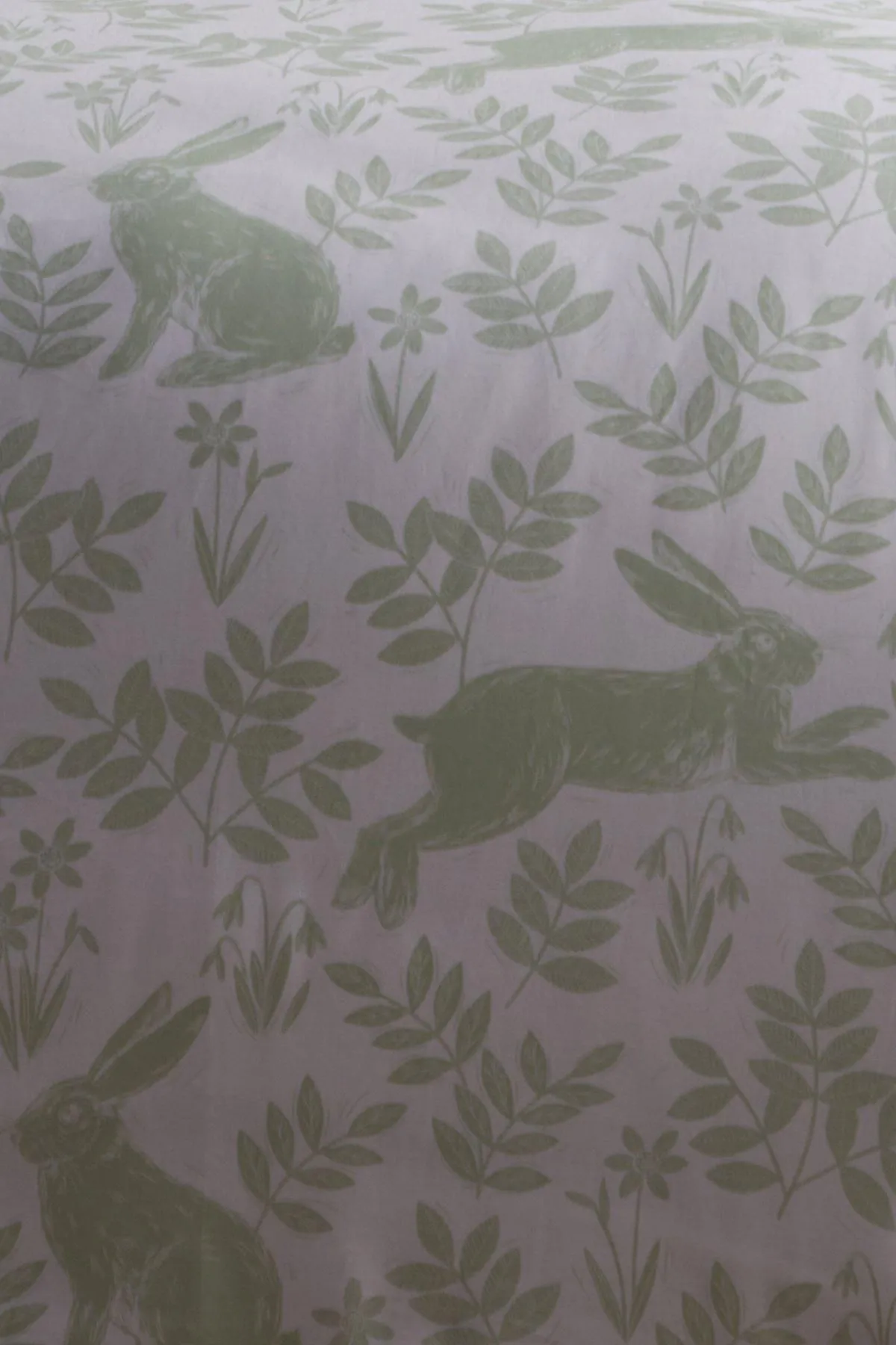 Dreams & Drapes 'Spring Rabbits' Reversible Duvet Cover Set in Green 5