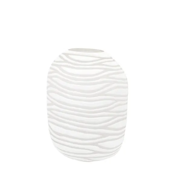 Cedar & Sage Andorra Hand Blown Carved Glass Vase 3