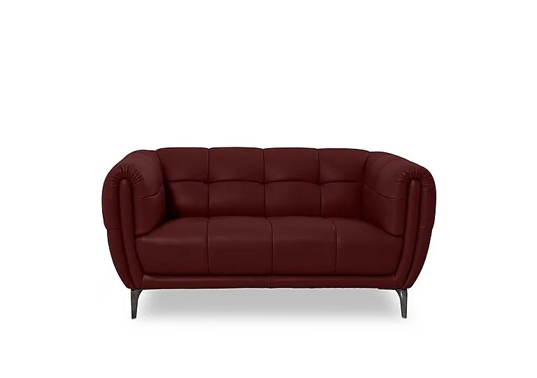 Sienna Leather 2 Seater Sofa - Montana Ruby