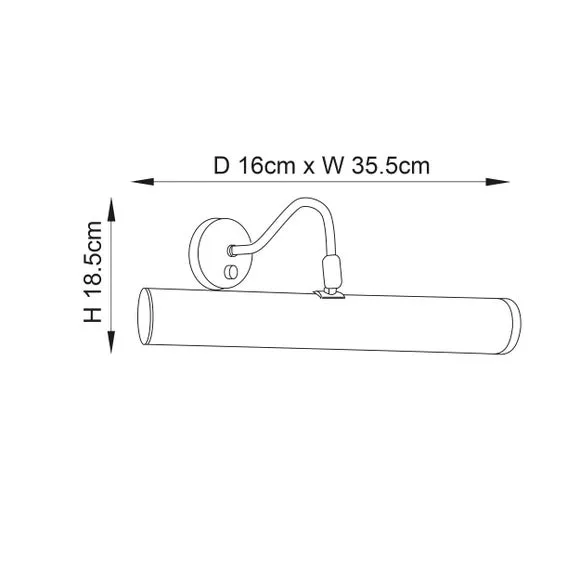 Vogue Clarkson 2 Light Picture Wall Light 5