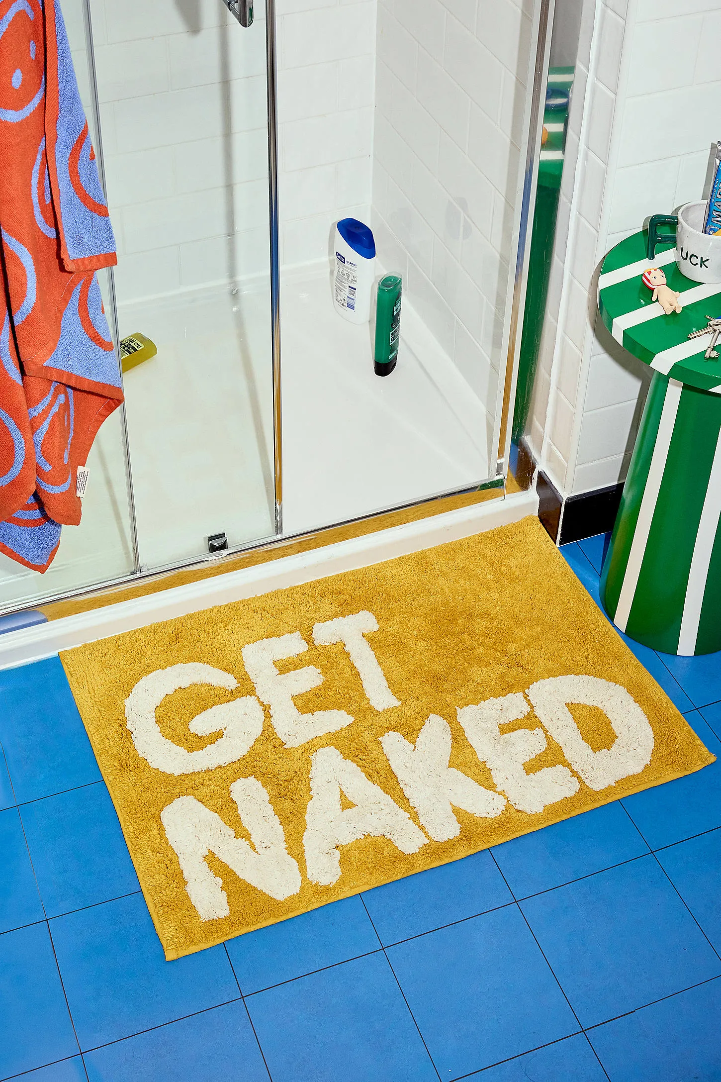 Get Naked Bath Mat - Yellow