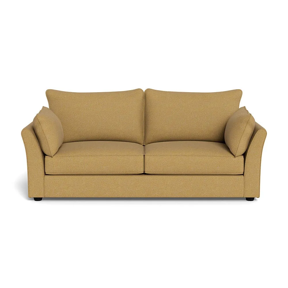 Heal's Tailor 4 Seater Sofa Boucle Tweed Citrine Black Feet 1