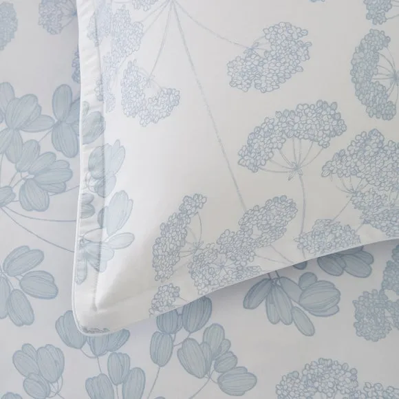 Dorma Daylesford Blue 100% Cotton Oxford Pillowcase Pair 4
