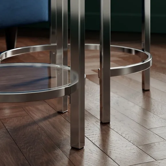 Sofia Glass Nest of Tables 5