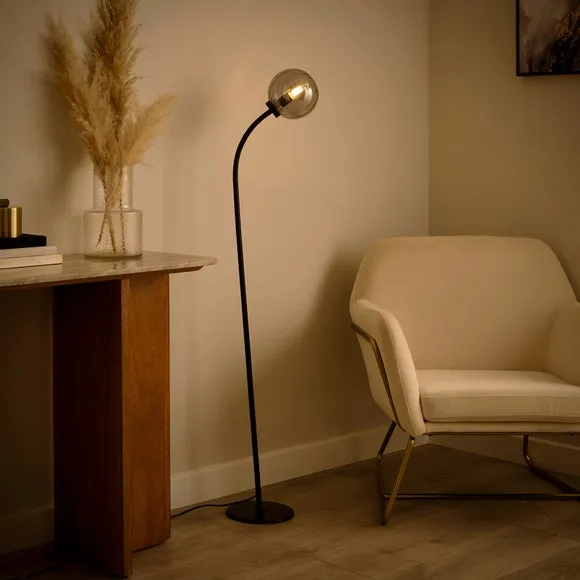 Luxe Ribbed LED Floor Lamp 2