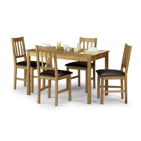 Return - Coxmoor Set of 2 Dining Chairs, Brown Faux Leather 6