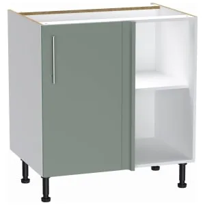 Wickes Orlando Reed Green Corner Base Unit - 800mm