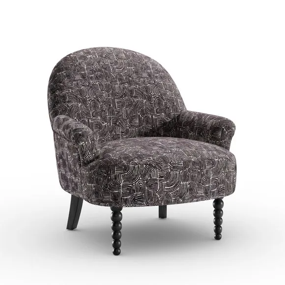 Petit Swirl Print Occasional Armchair 6