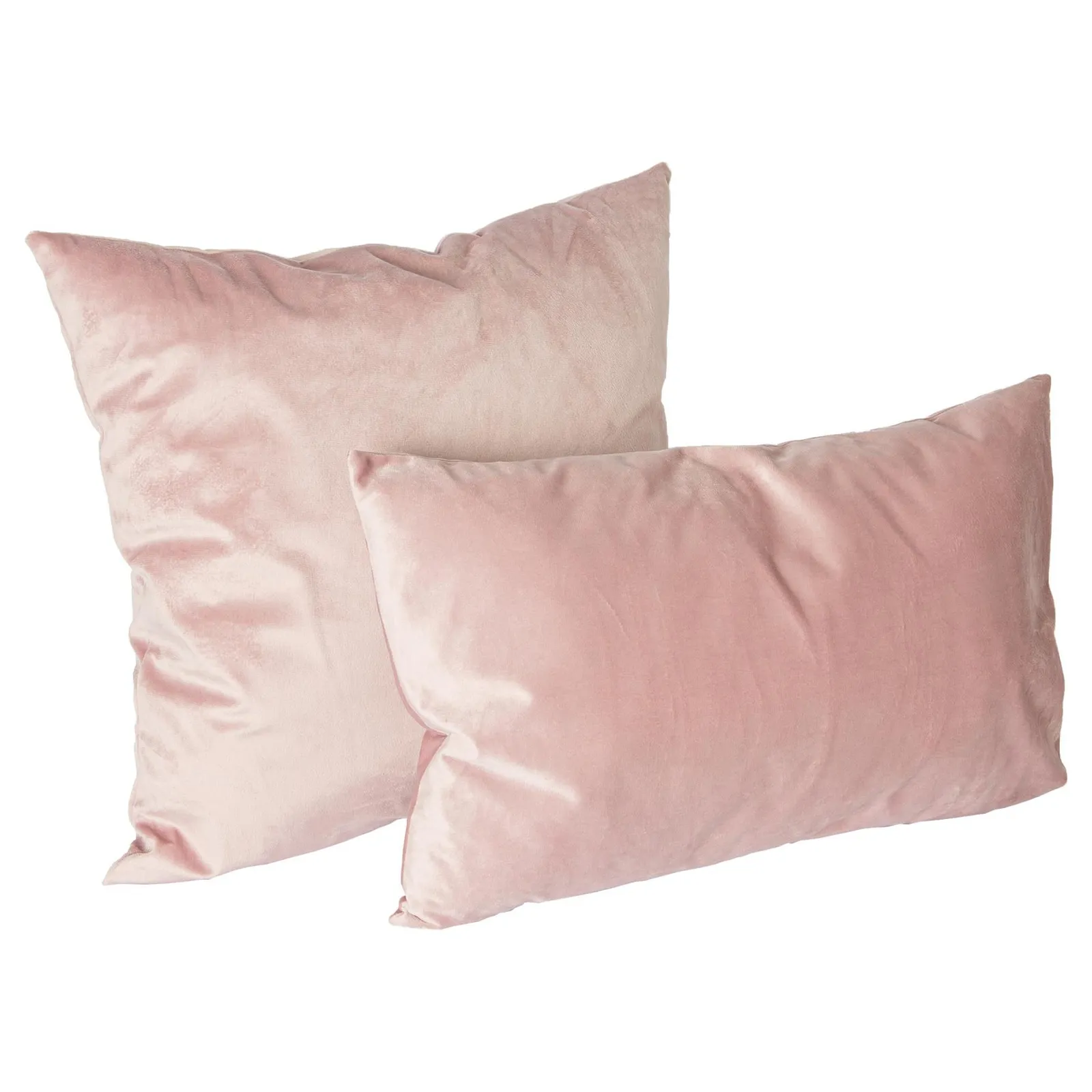 Nicola Spring Square Velvet Cushion - 55cm x 55cm - Pack of 1 in Pink 4