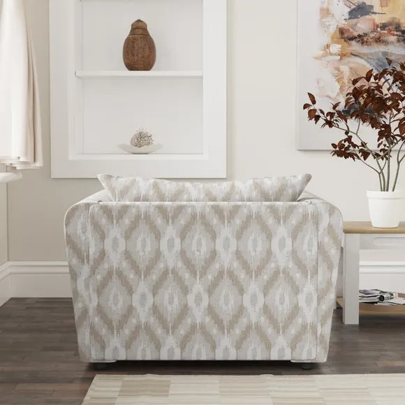 Blake Ikat Multi Weave Snuggle Chair 2