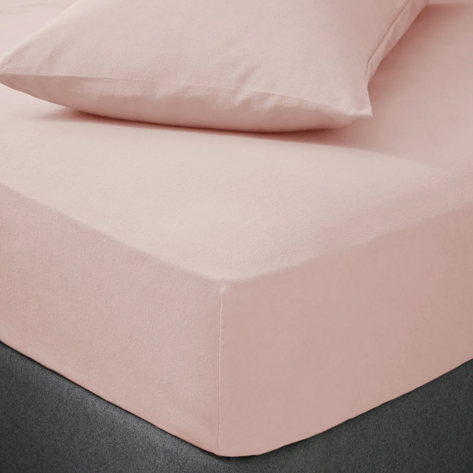 Soft & Cosy Luxury Brushed Cotton Fitted Sheet Pink