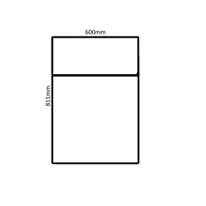 Wickes Broxwood Grey Oak Slimline Depth Toilet Unit - 600mm 2