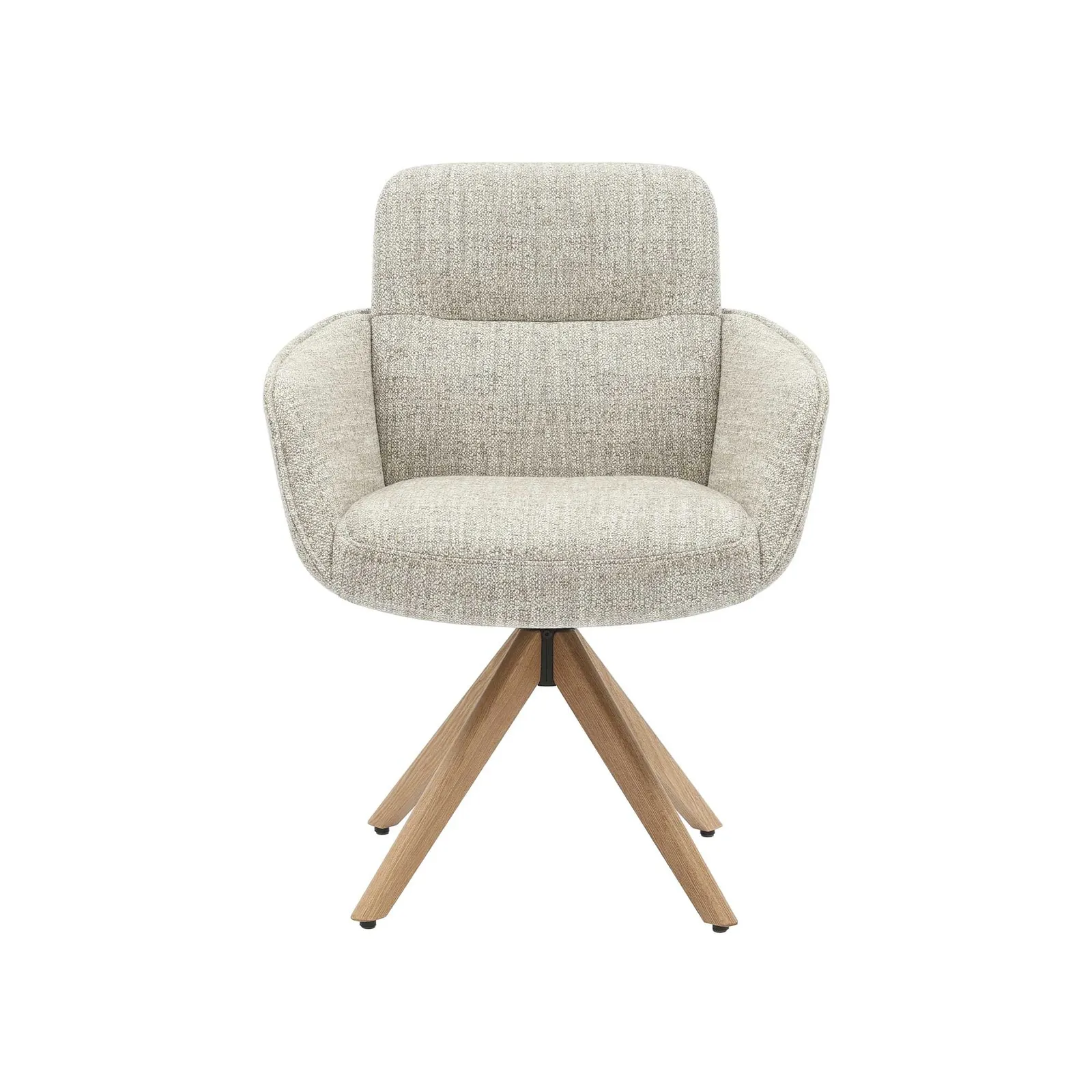 Woolwich Dining Chair With 360 Swivel, Orange Fabric | Barker & Stonehouse 2