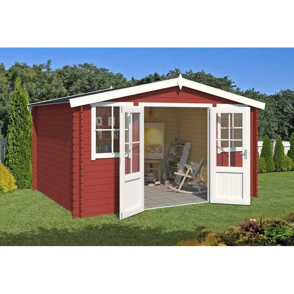 Lasita Maja Ltd Dallas-Log Cabin, Garden Room, Home Office - L410.9xW312xH233.7 cm in Light Tan 4