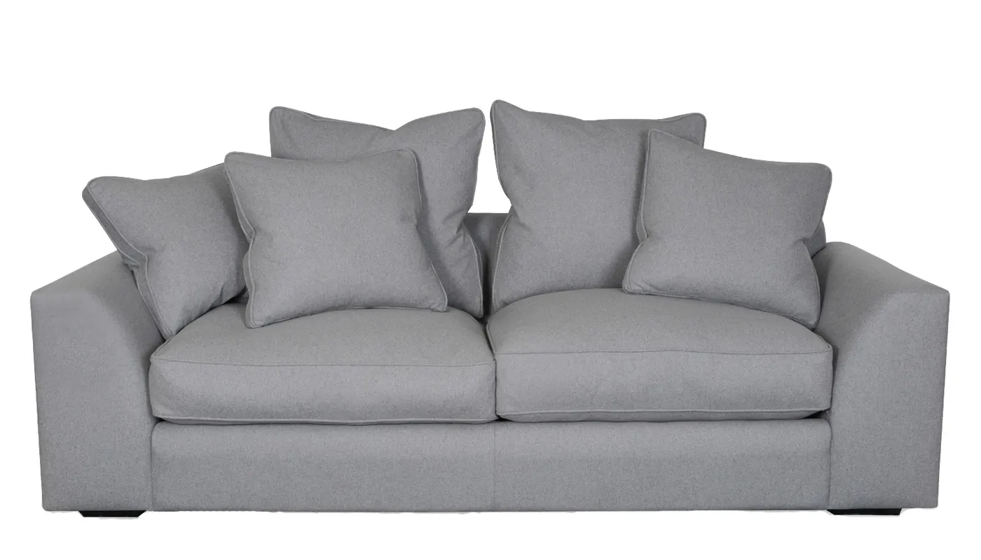 Heal's Cumulus 4 Seater Sofa Melton Wool Shale Black 1