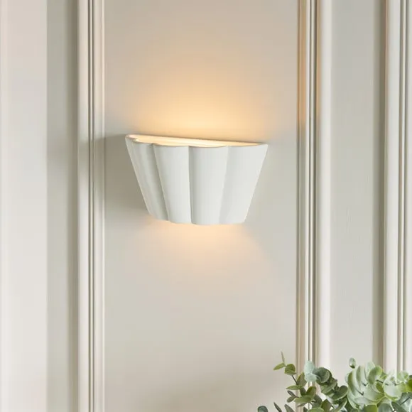 Vogue Vigo Ribbed Paint Your Own Wall Light 2