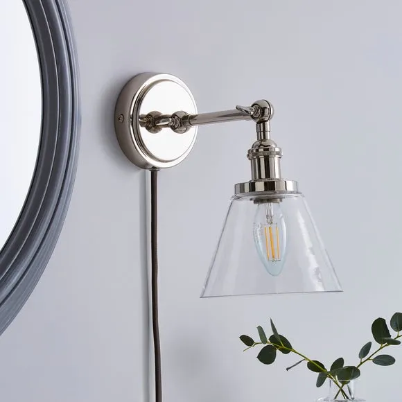 Dorma Purity Nickson Plug In Wall Light 2