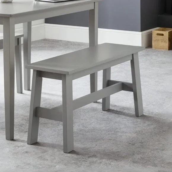 Kobe 2 Seater Dining Bench, Grey, 92cm