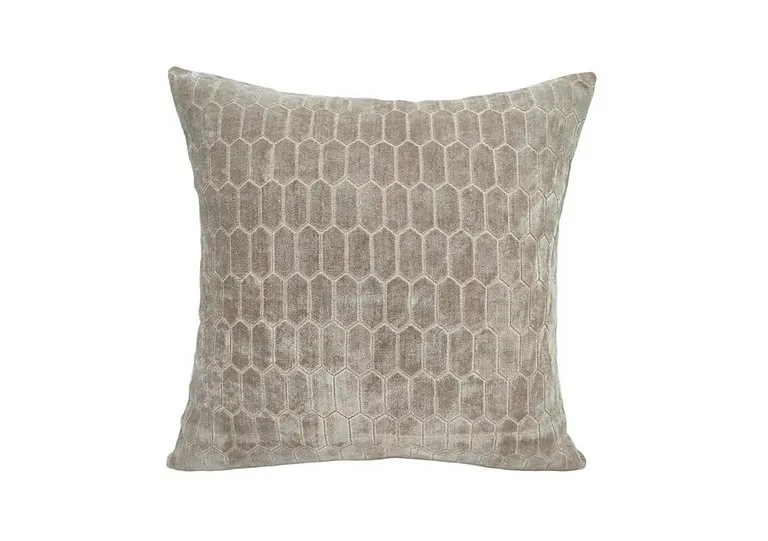 Honeycomb Large Cushion - Taupe