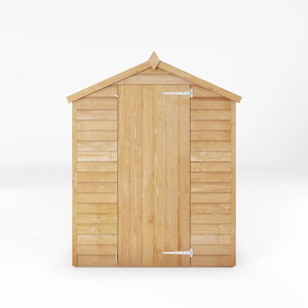 Mercia 3 x 5 Feet Overlap Apex Windowless Shed - L85.9 x W160 x H191.9 cm in Brown 2