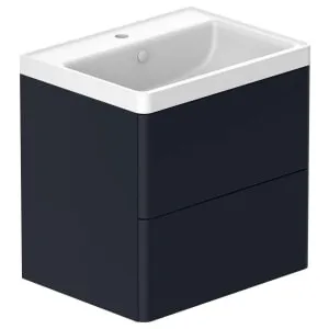 Nexa By VADO Veva Midnight Blue Wall Hung Vanity Unit & Mineral Cast Basin - 600mm