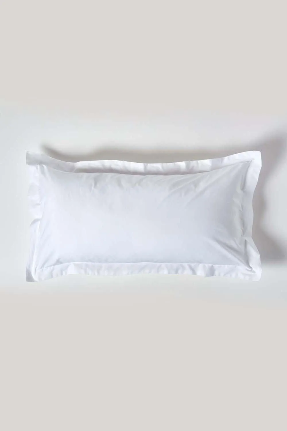 Homescapes Egyptian Cotton Oxford Pillowcase 200 TC, King Size in White