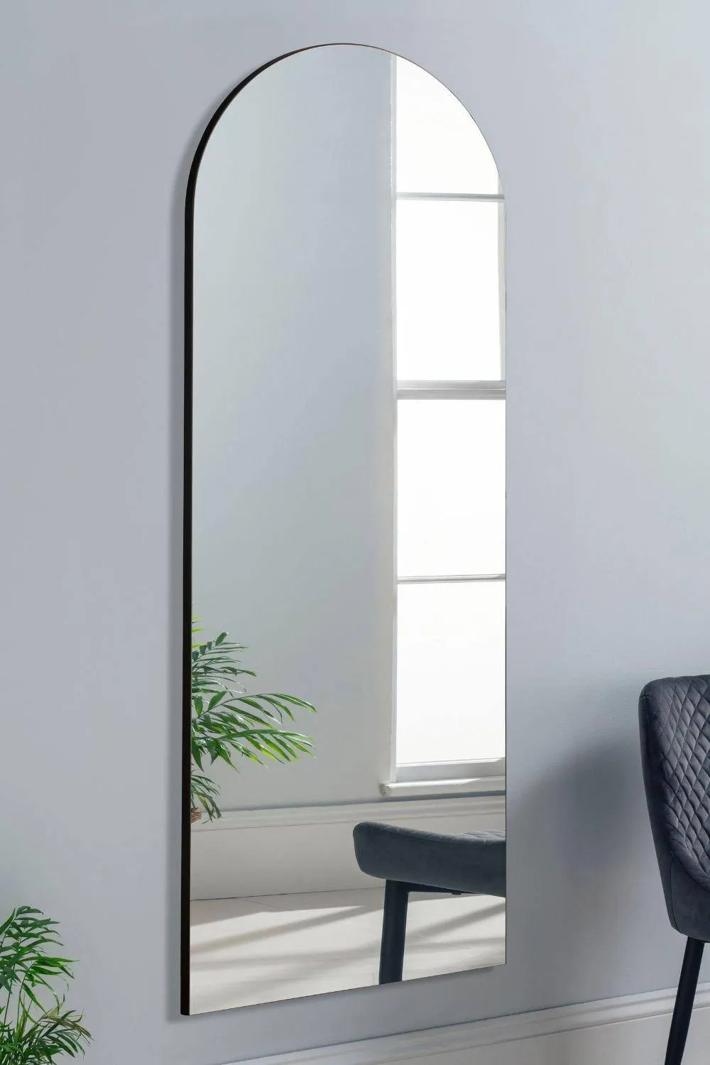 Yearn Mirrors Large Contemporary Arched Mirror in Black 1