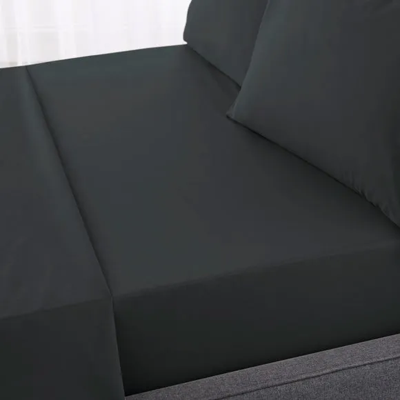 Hotel 230 Thread Count Percale 100% Cotton Flat Sheet 2