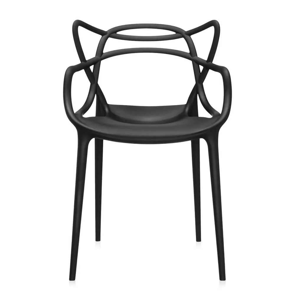 Kartell Masters Dining Chair, Black Plastic | Barker & Stonehouse 4