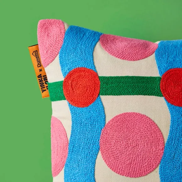 Yinka Ilori Sweet Flows Cotton Square Cushion 4
