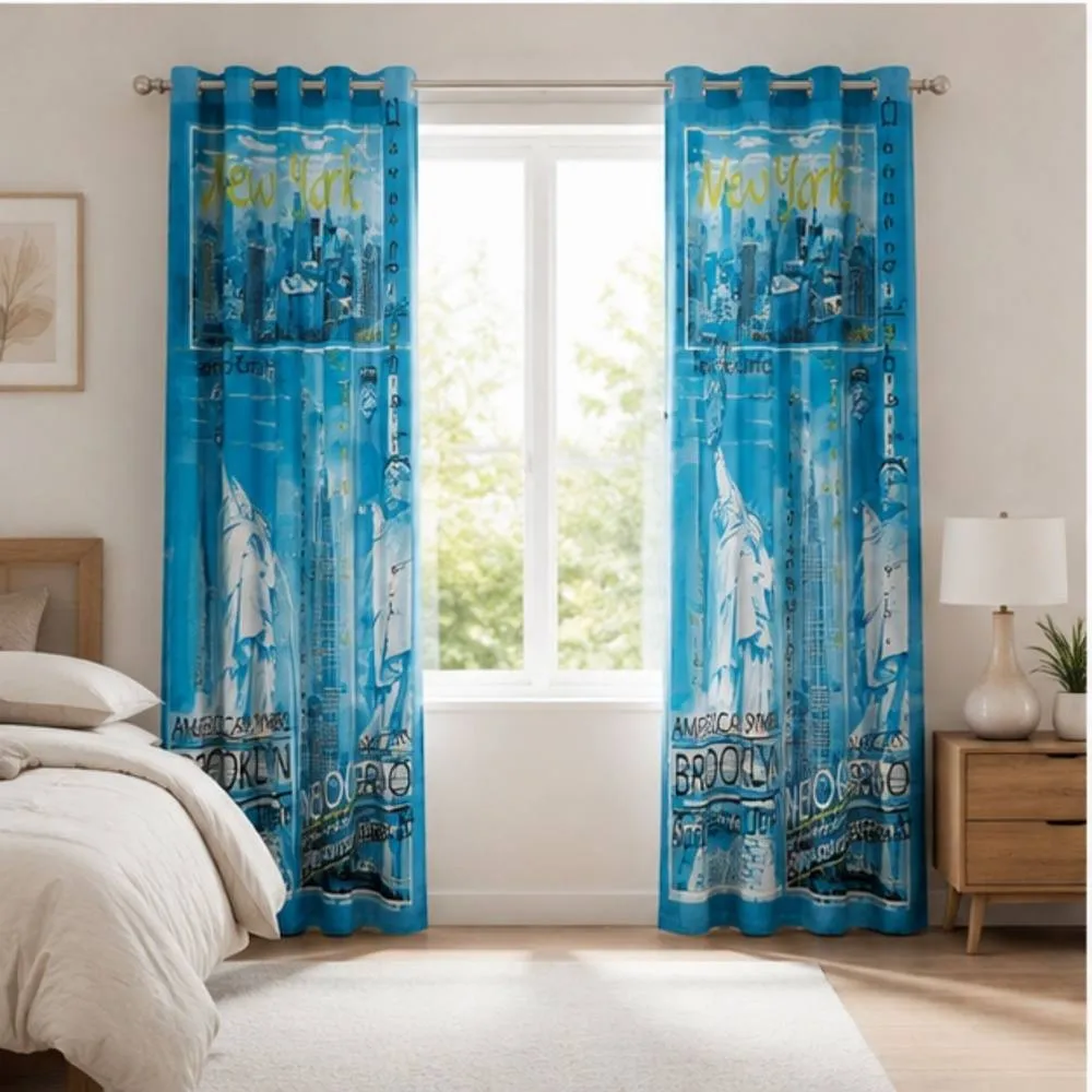 Smart Living Soft Cosy Poly Cotton Inspire Curtains in Teal 1