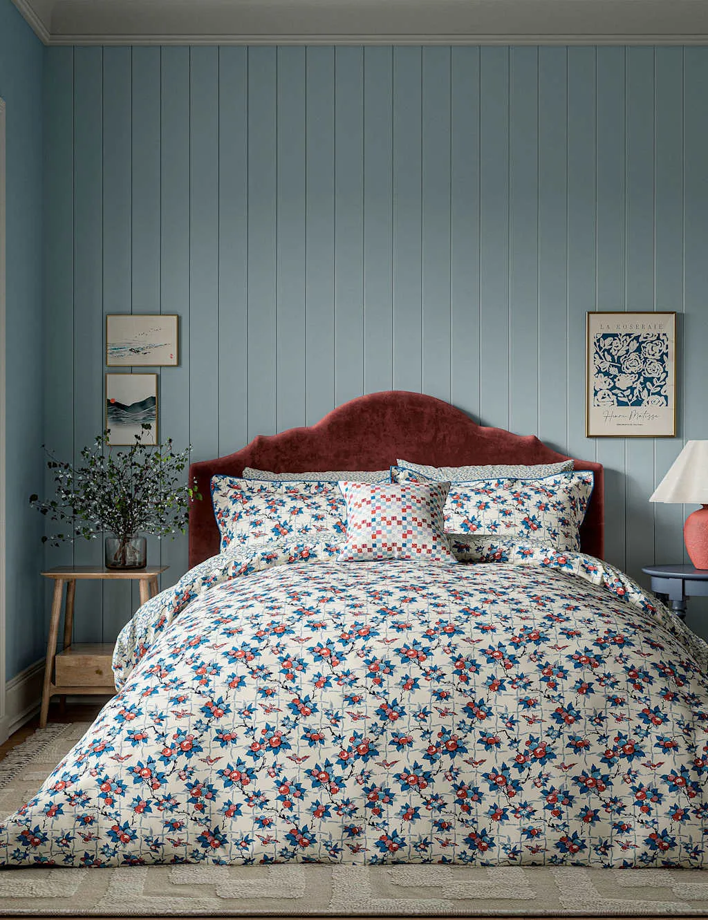 LAND & SHORE Pure Cotton Berry Grove Bedding Set Multi