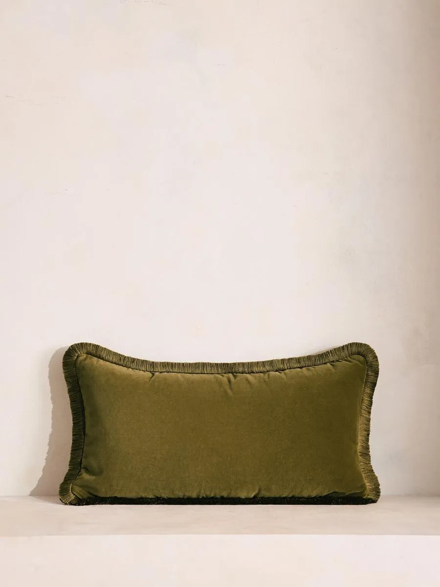 Margeaux Oblong Cushion, Olive