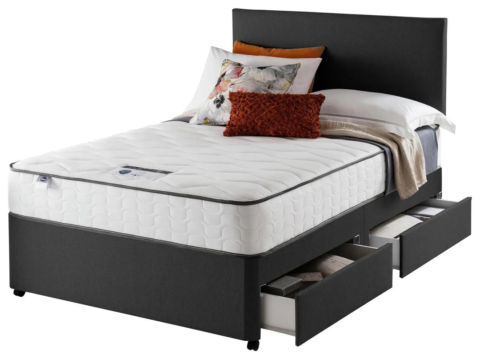 Silentnight Middleton 800 PKT Comfort 4DRW Ccoal Small DBL