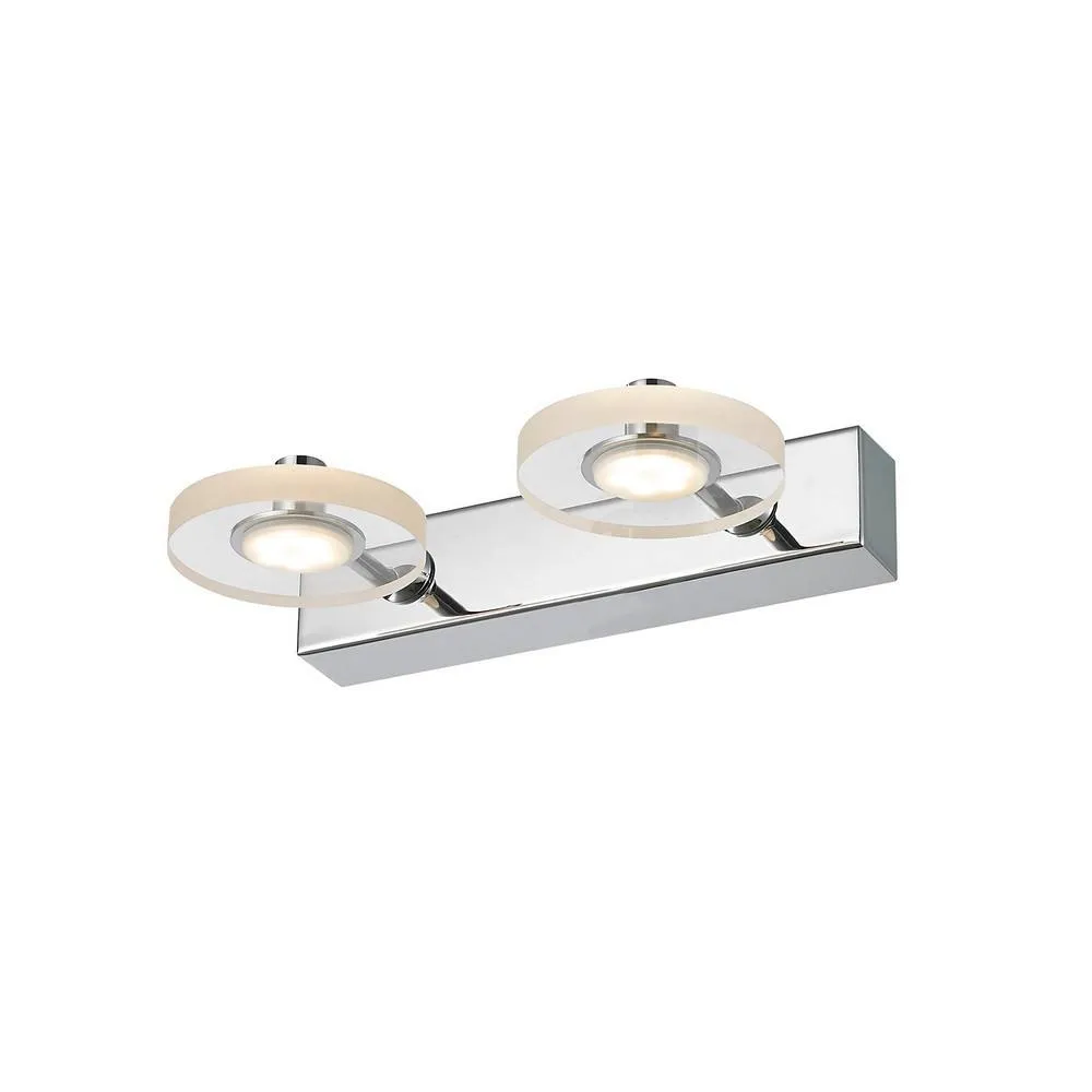 Netlighting Modern LED Wall Lamp Chrome Warm White 3000K 420lm in Silver