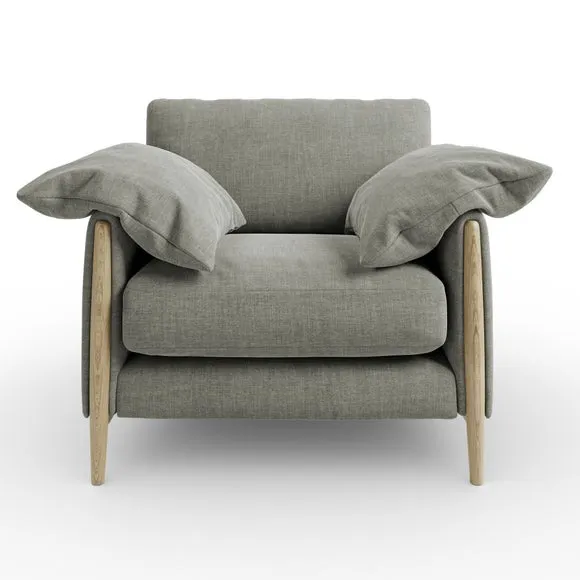 Hector Tonal Plush Chenille Snuggle Chair 6
