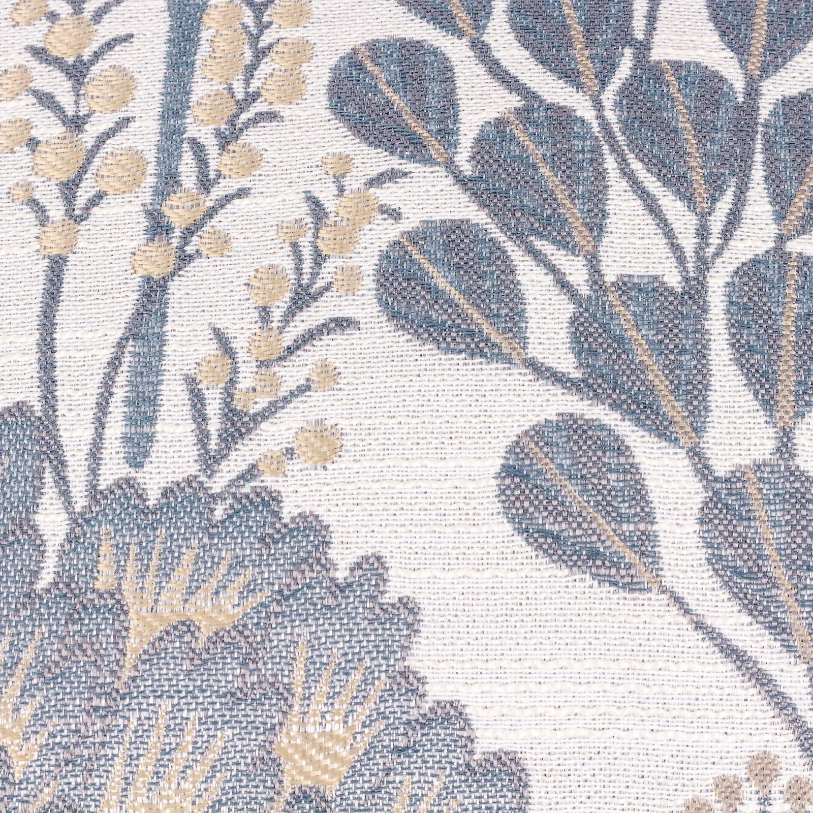 Wylder Ophelia Floral Jacquard Cushion in Blue 4