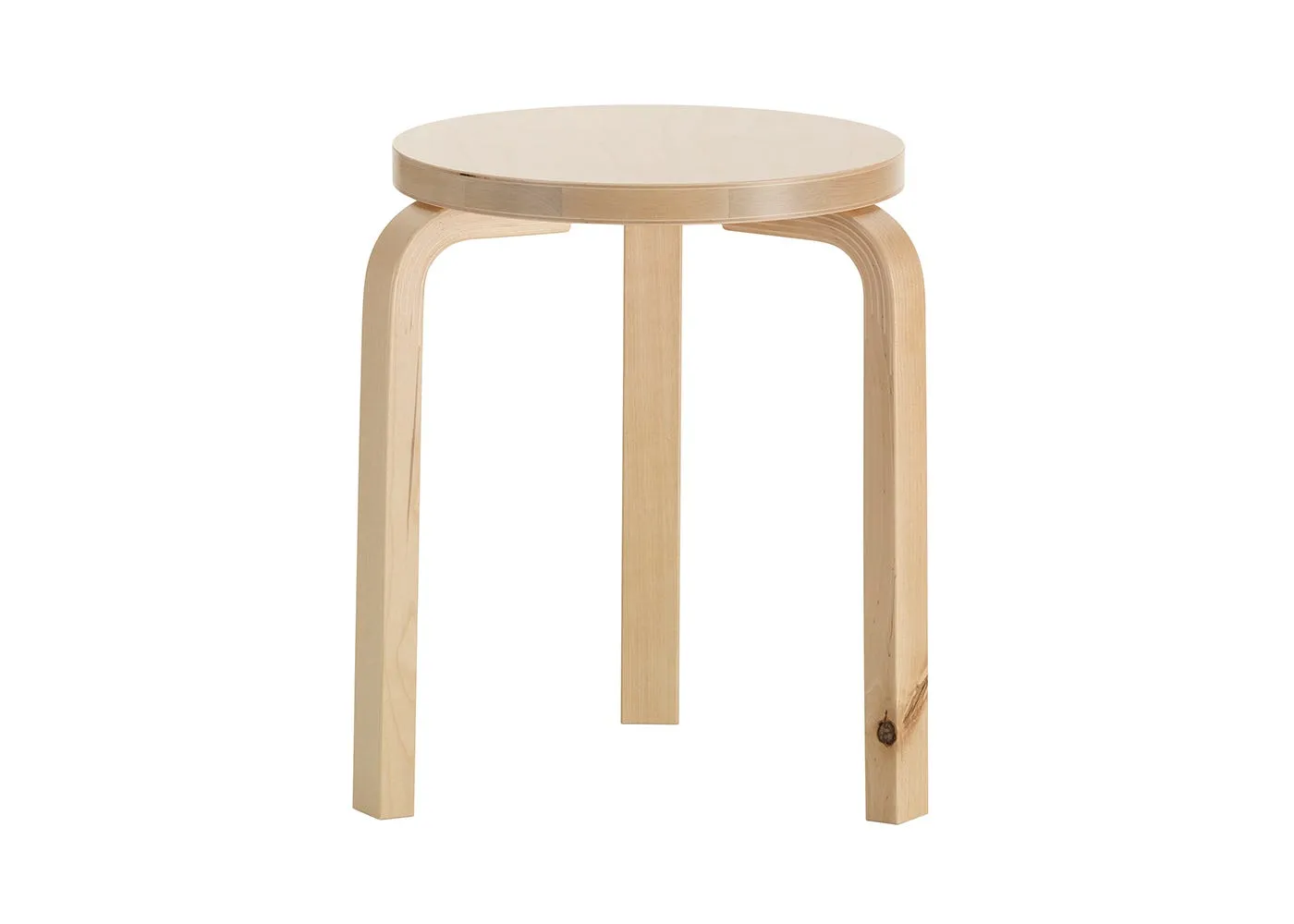 Artek Stool 60 Natural Lacquered Wild Birch