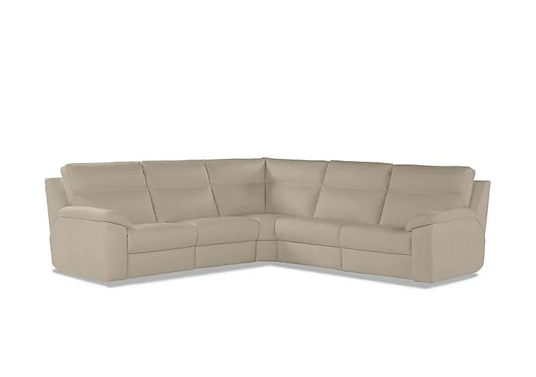 Pepino Large NC Leather Corner Sofa - Torello Fango