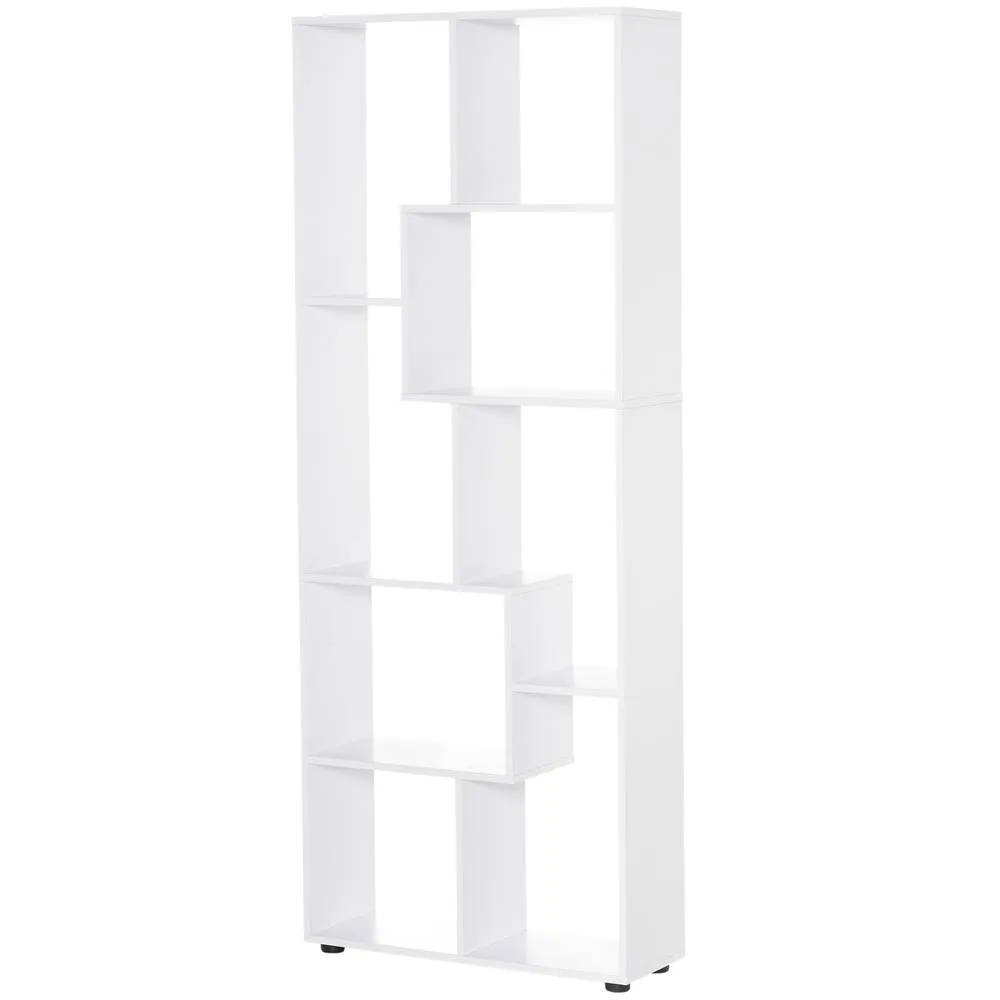 HOMCOM Modern Room Divider, 8 Cube, 70 x 24 x 178 cm, White