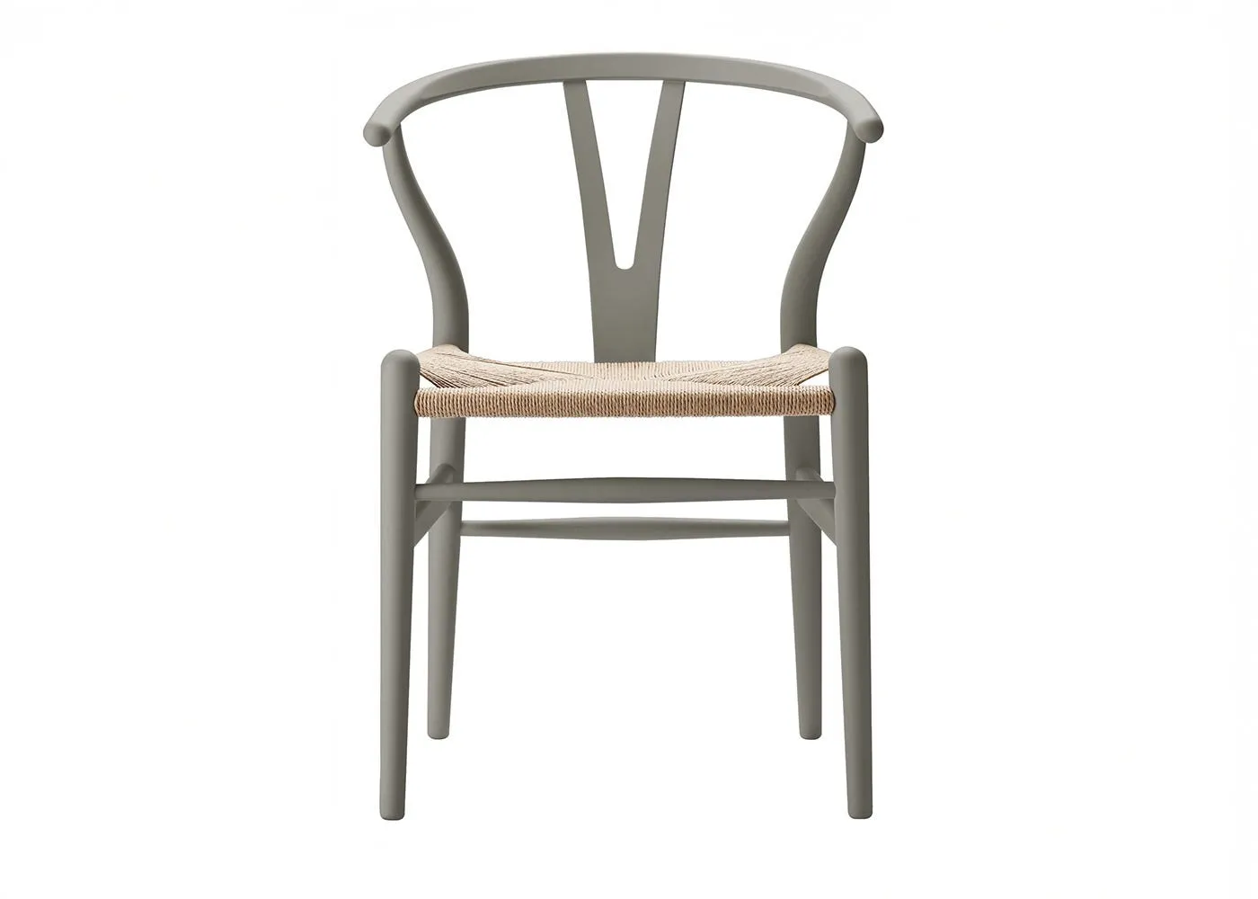 CH24 Wishbone Chair Soft Clay Beech Natural Cord