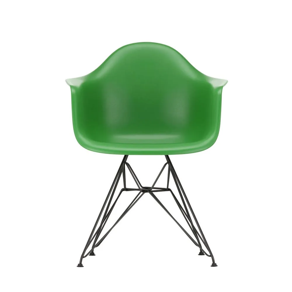 Vitra Eames DAR Armchair New Height Green Basic Dark Powder Base