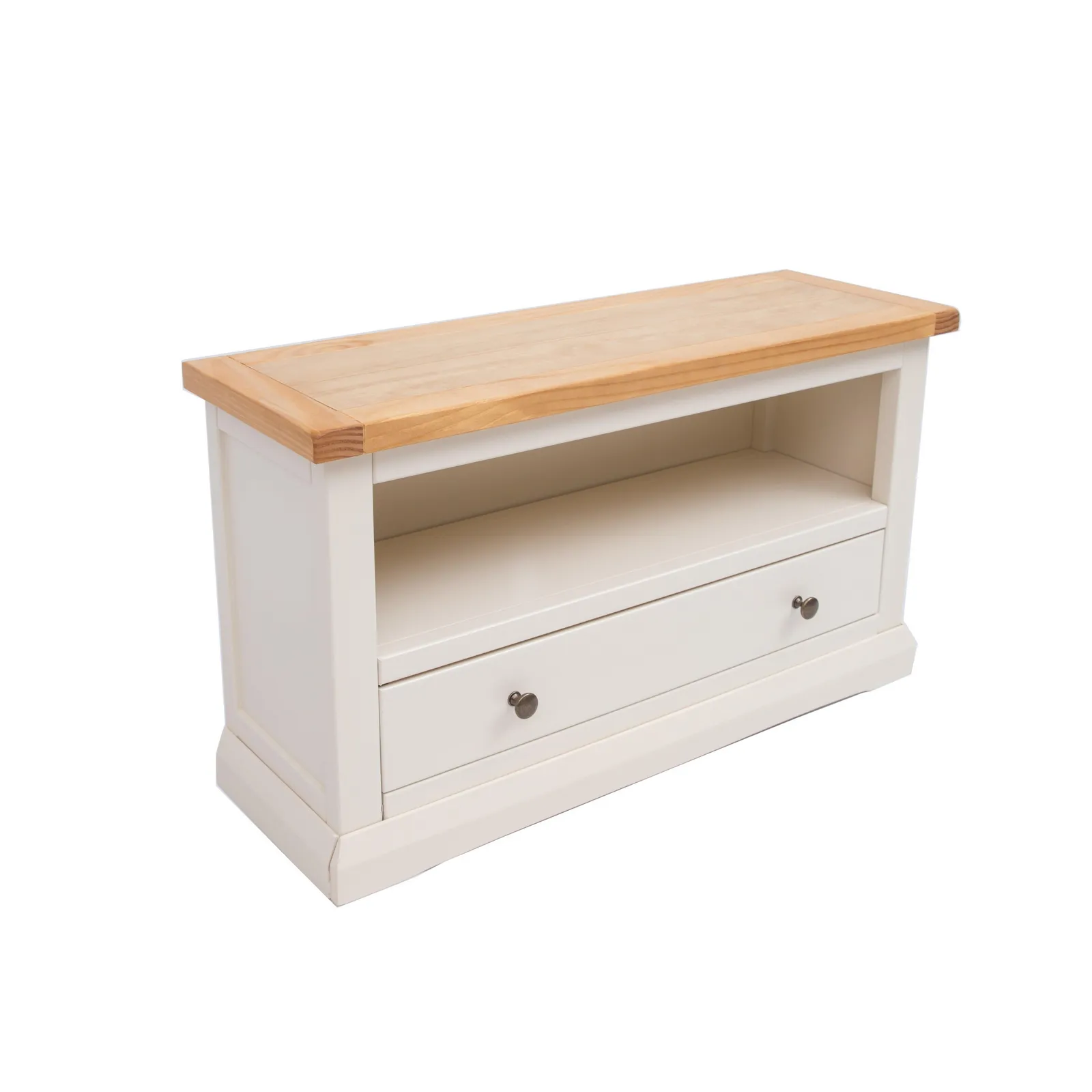 Cabinet Bits Castelli Off-White 1 Drawer TV Cabinet Brass Knob 3