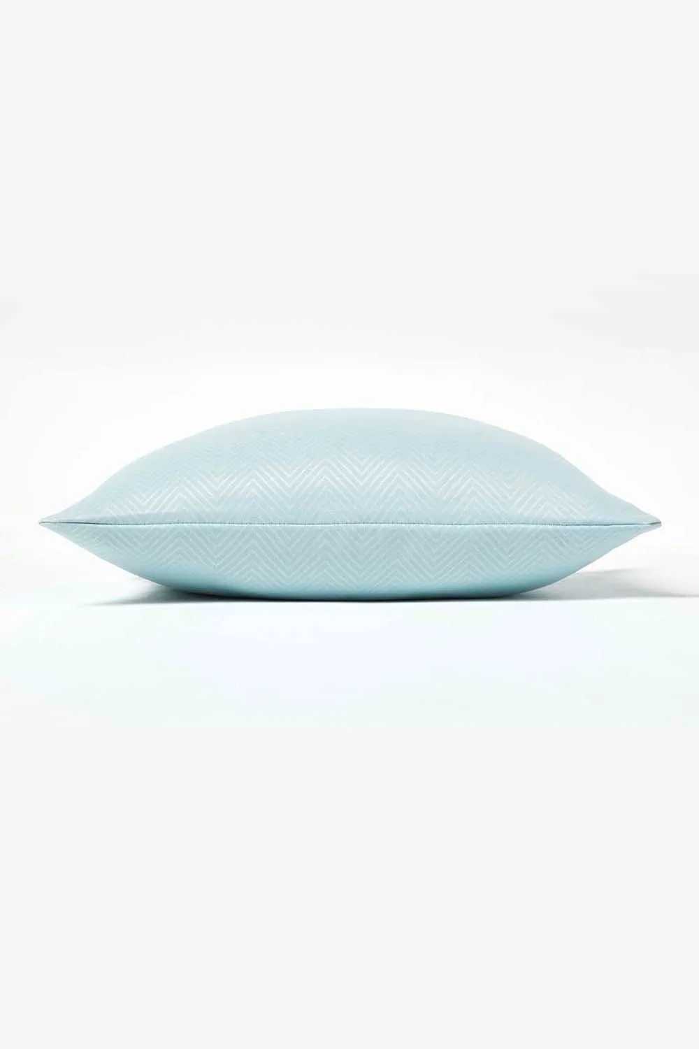Homescapes Herringbone Cushion Cover in Pale Blue 3