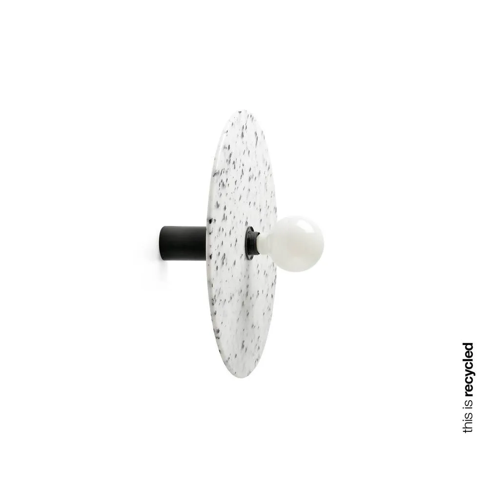 Netlighting Confetti 450 H140 Wall Ceiling Lamp Recycmarmoreal in White
