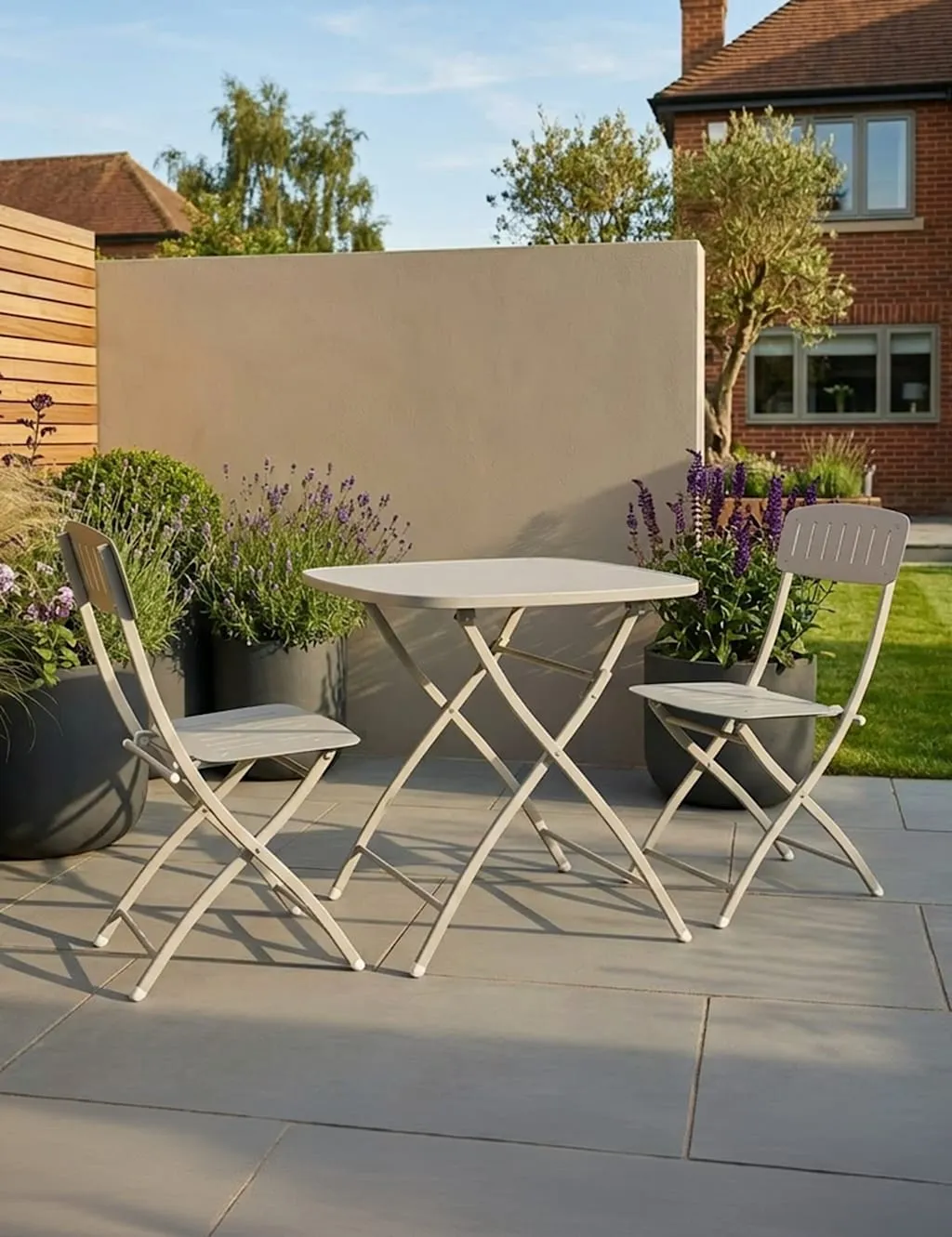Royalcraft Venice Square Bistro Set 70cm x 70xm Cream
