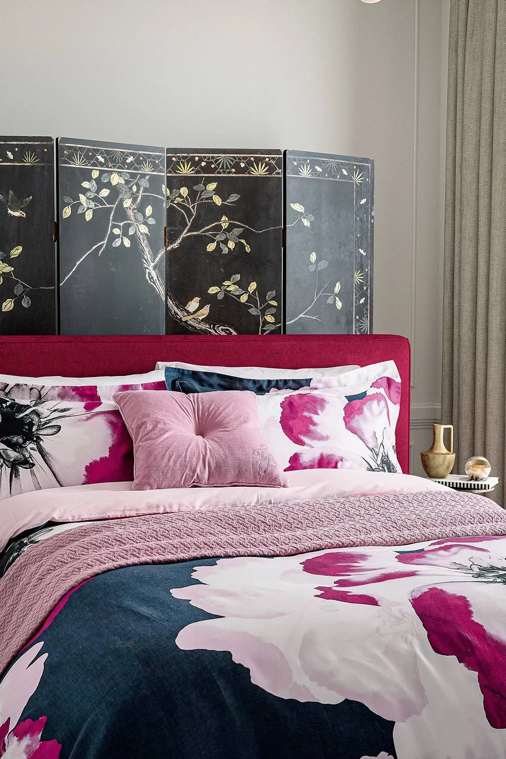 Ted Baker 'Inky Bloom' Cotton Duvet Cover Set in Navy 3
