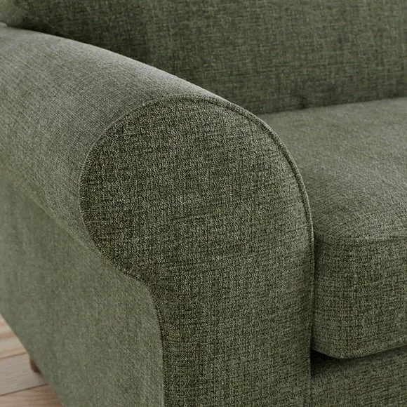 Flori Chenille Soft Texture Corner Chaise Sofa 4