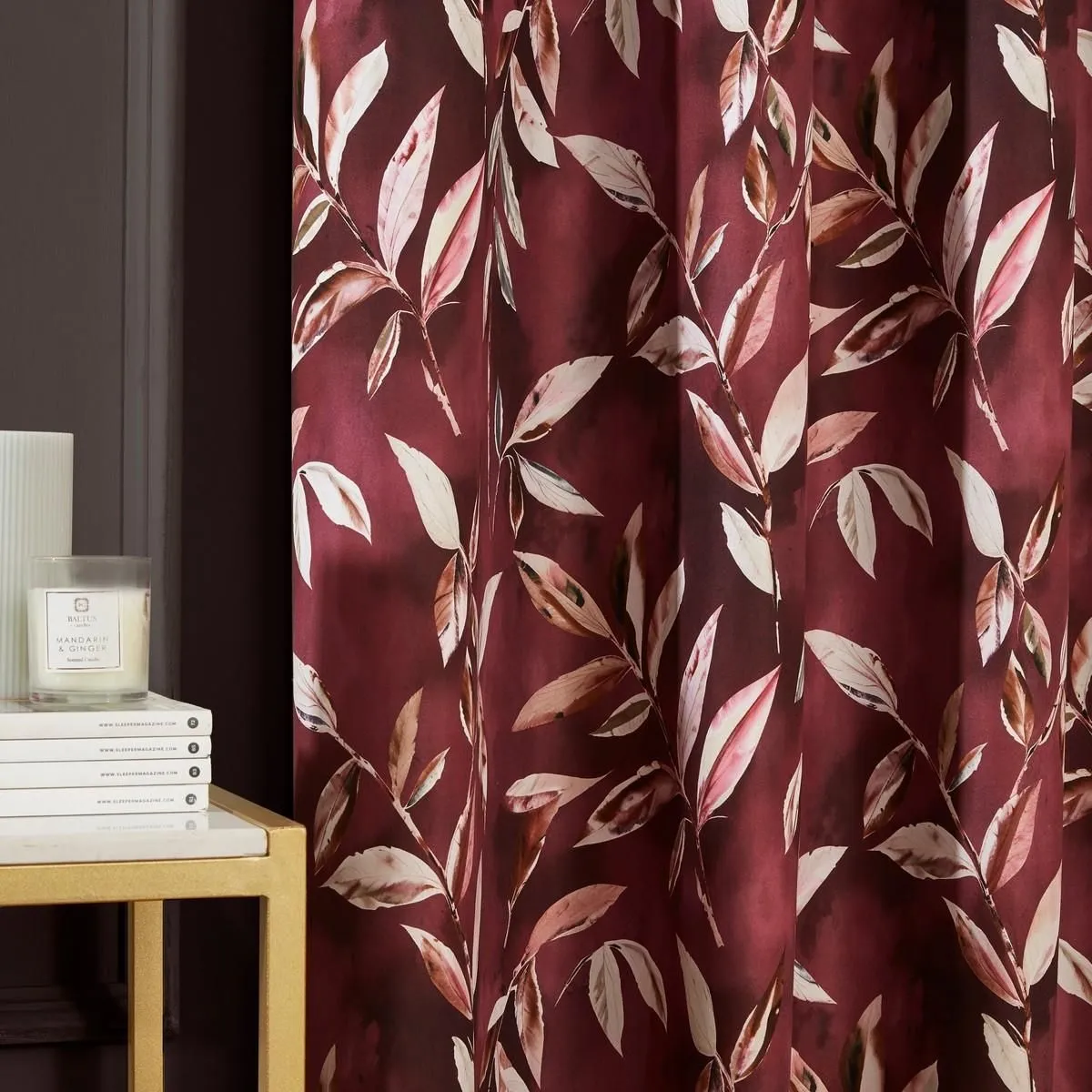 Sundour Madrid Eyelet Curtains in Wine 5
