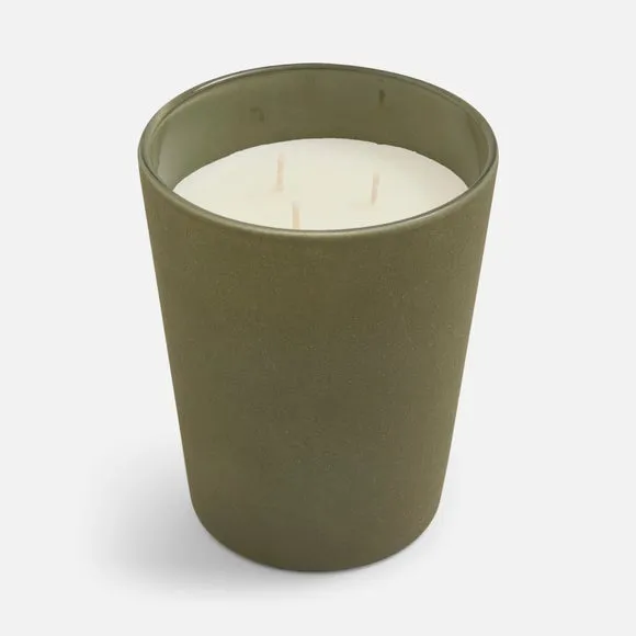 Wild Harvest Woodland Path Textured Glass Multi Wick Candle 3